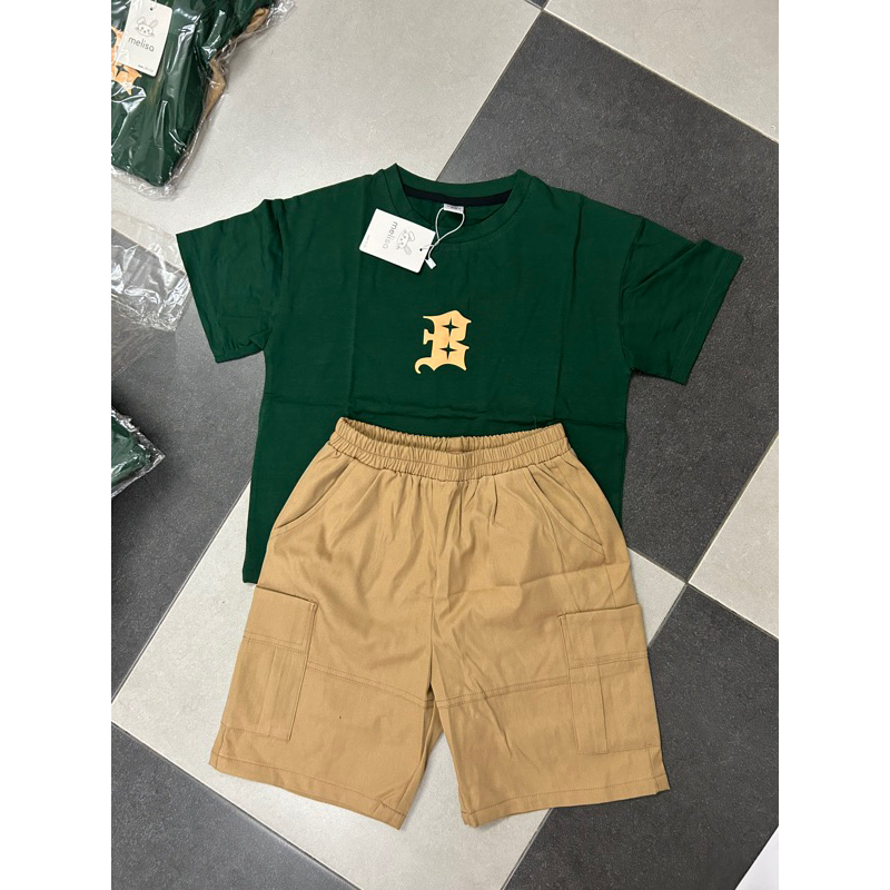 Set bé trai Melisa áo cotton+quần kaki túi hộp siêu ngầu 13-45kg