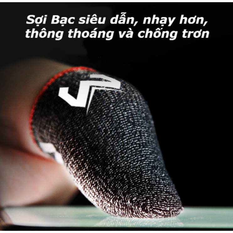 Bao tay chơi Game, Băng tay chơi Game sợi Bạc siêu dẫn, sợi dệt công nghệ mới siêu nhạy, chống trơn trượt, thoáng khí