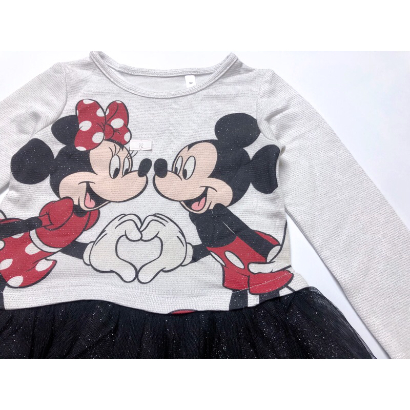 Váy dài tay mickey minnie xuất xịn cho bé gái