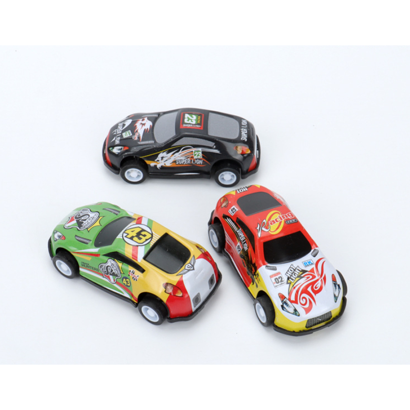 Hộp 12 xe ô tô đua chạy cót siêu ngầu bằng hợp kim cho bé