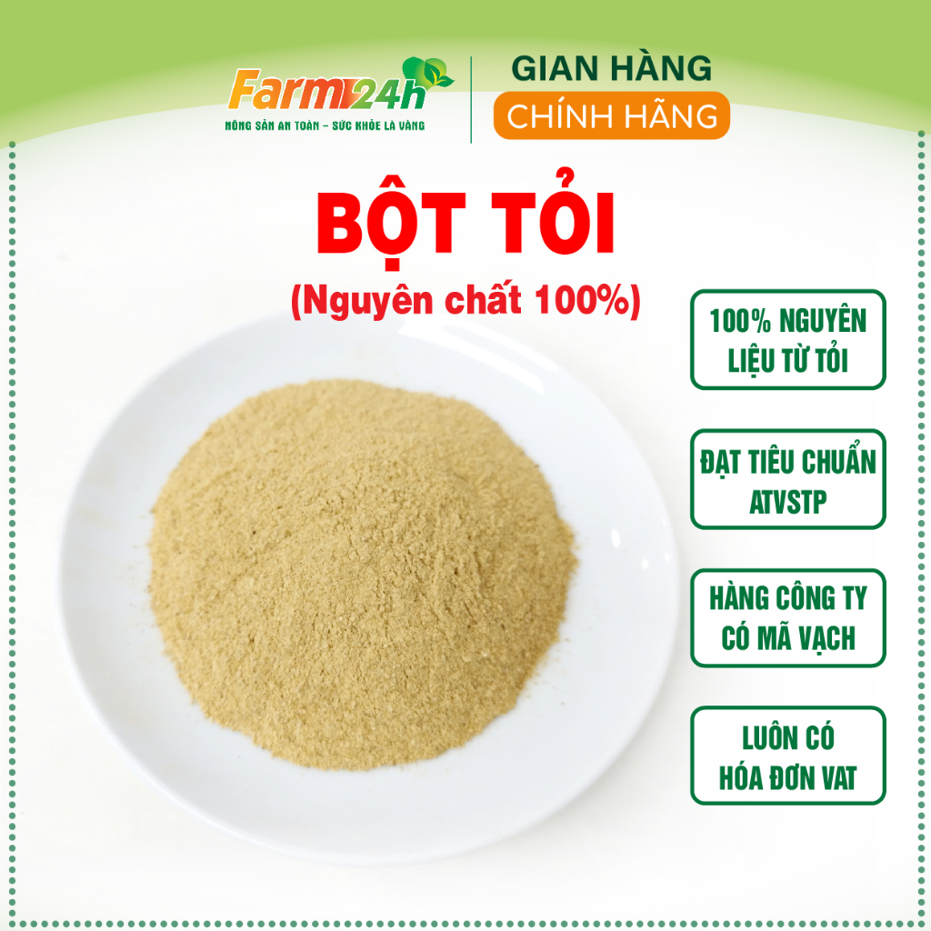 Bột tỏi nguyên chất 100%, gia vị ướp thơm ngon, giá tốt, tiện sử dụng, hàng công ty, có kiểm định, sử dụng được lâu dài