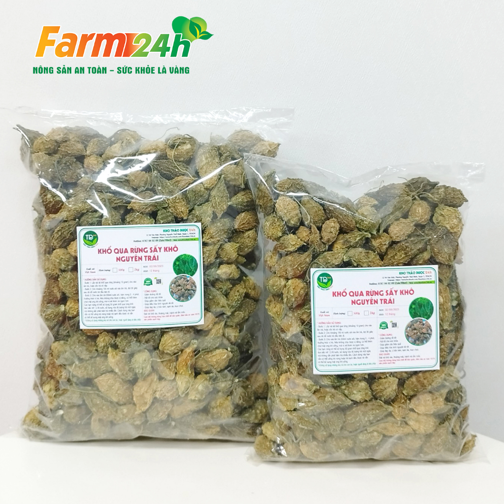 Khổ qua rừng sấy khô nguyên trái , đánh tan tiểu đường, gút, ổn định huyết áp, giảm cân hiệu quả