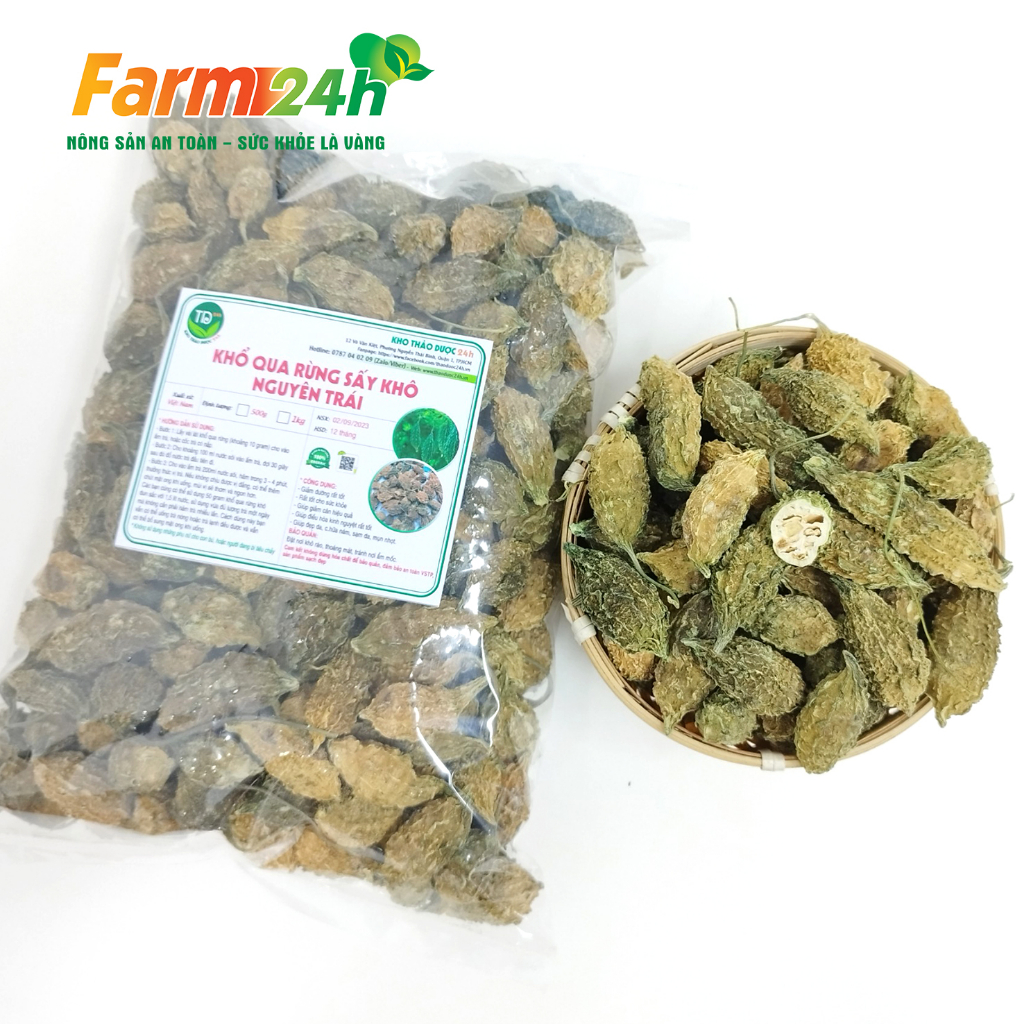 Khổ qua rừng sấy khô nguyên trái , đánh tan tiểu đường, gút, ổn định huyết áp, giảm cân hiệu quả