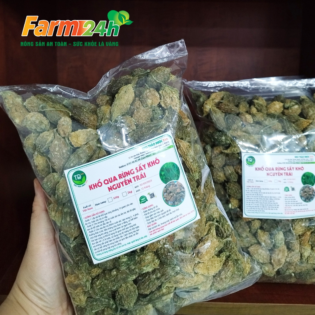 Khổ qua rừng sấy khô nguyên trái , đánh tan tiểu đường, gút, ổn định huyết áp, giảm cân hiệu quả