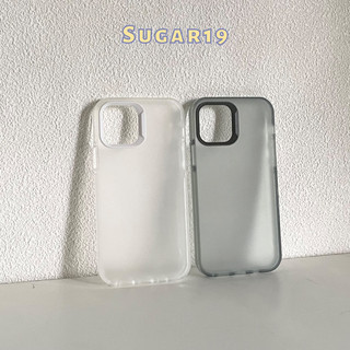 Ốp lưng điện thoại iphone mặt lưng nhám / trong mờ hạn chế bám vân tay Sugar19