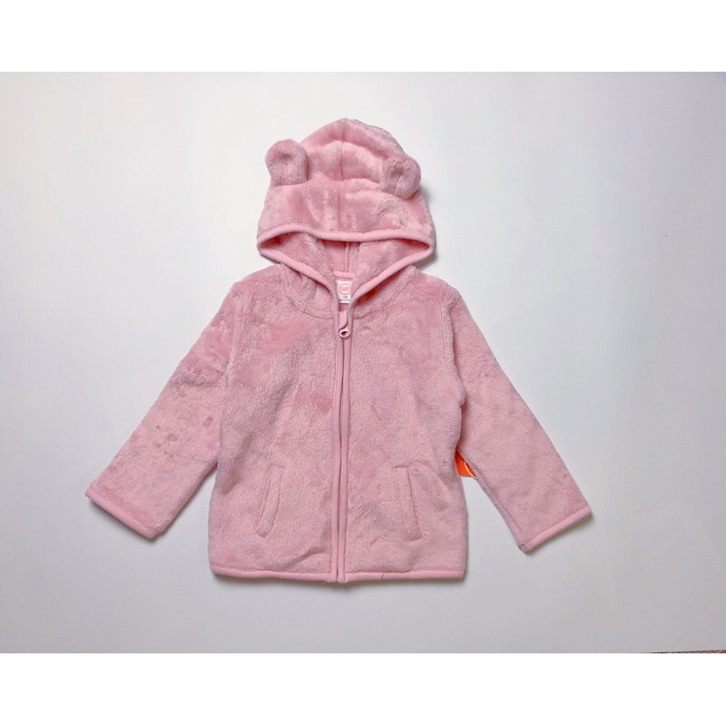 Áo khoác lông mũ tai gấu dư xịn cho bé