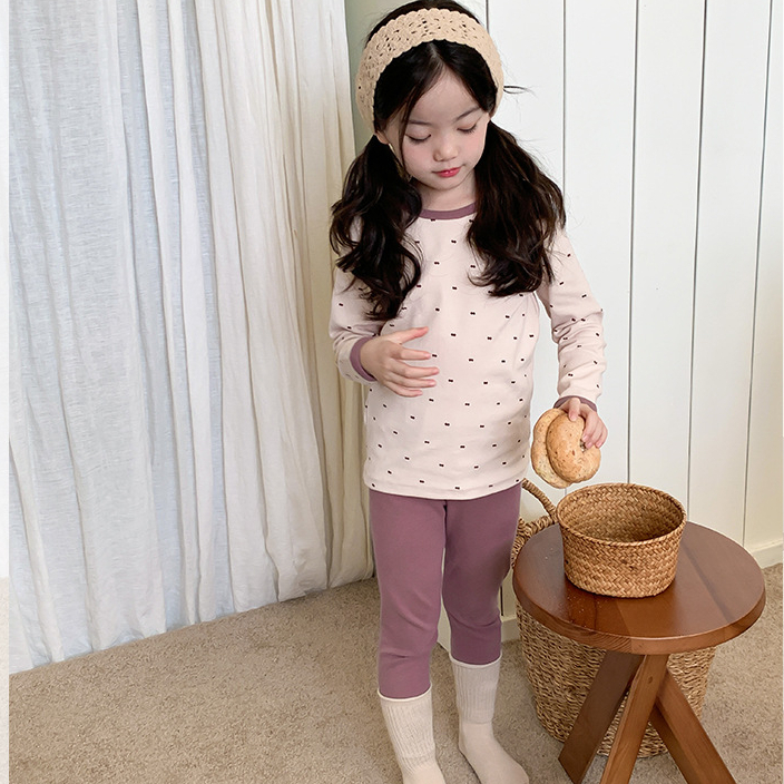 Bộ thu đông dài tay AMBB KIDS cho bé gái/ bé trai chất cotton co giãn 4 chiều, mềm mịn - Bộ ngủ thu đông cho bé