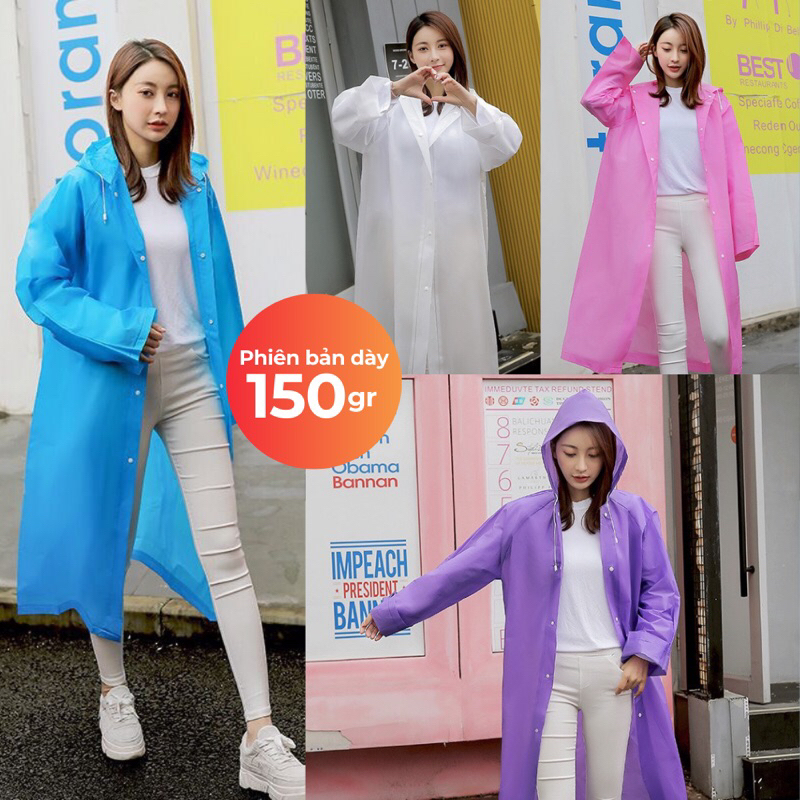 Áo mưa cao cấp mặc sử dụng được nhiều lần ** Cực chất cực dễ thương