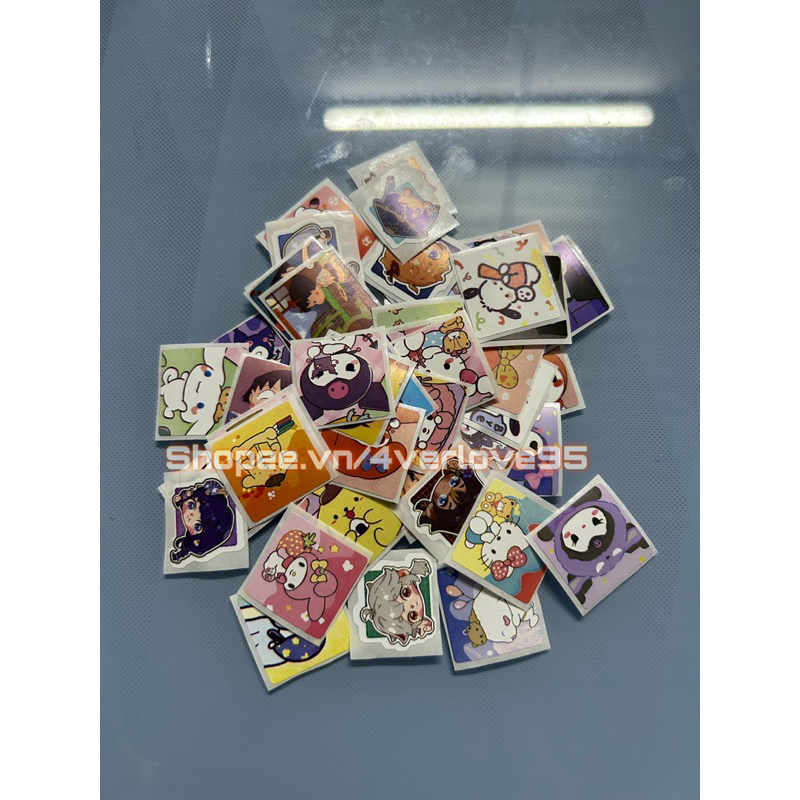 Set 32 Hình Dán Sanrio Hoạt Hình Kuromi Melody Hình Dán Anime Hình Dán Niêm Phong 2cm