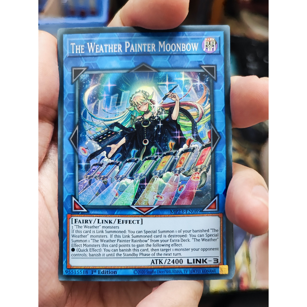 1 lá thẻ bài The Weather Painter Moonbow - MP23-EN089 - Super Rare 1st Edition