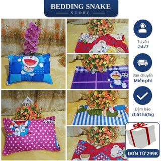 Vỏ gối, gối trẻ em chất liệu cotton khích thước 30x50cm