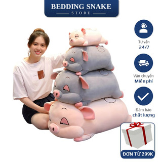 Gấu Bông, Gối Ôm Heo Lợn, Thú Nhồi Bông phê cần lim dim siêu to khổng lồ béo ú đáng yêu ngộ nghĩnh