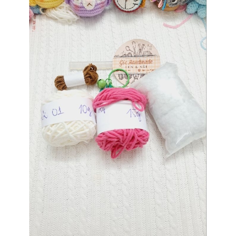 BỘ KIT HƯỚNG DẪN LÀM THÚ NHỎ BẰNG LEN CĂN BẢN