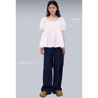 Dob - quần bò ống suông dob basic jean