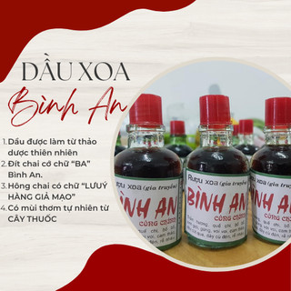 COMBO 5 Chai Dầu Xoa Bóp Bình An 30ml