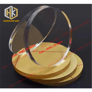 Tấm mica trong suốt hình tròn, tấm acrylic, tấm nhựa tròn dày 2mm/3mm/5mm cắt mica theo yêu cầu