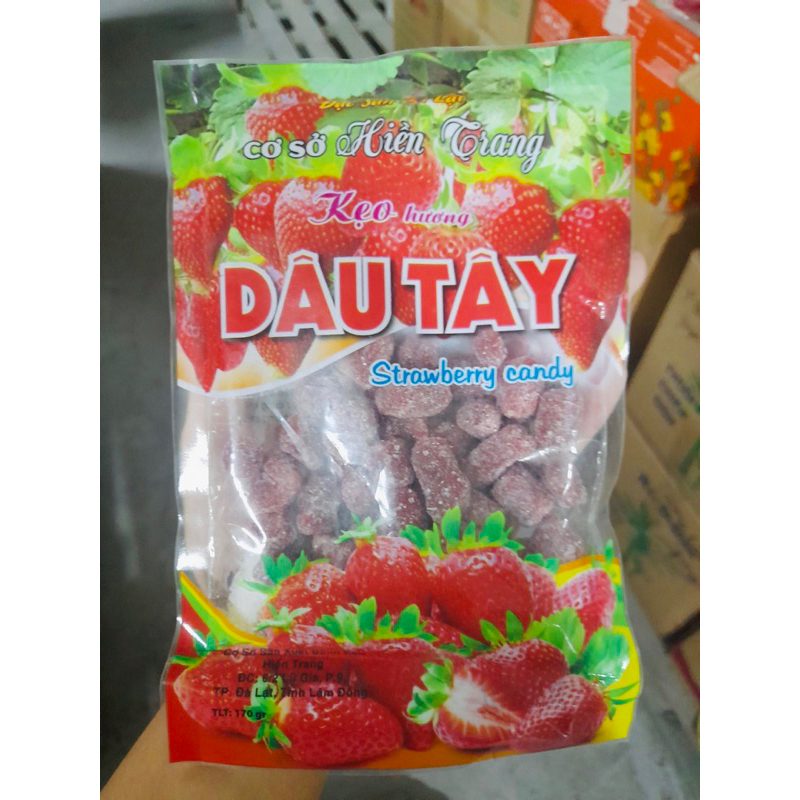 Gói kẹo mứt dâu tây-dâu tằm đặc sản Đà Lạt