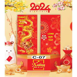 Set 3000 bao lì xì Tết 2024 cao cấp ( giấy bóng) được chọn mẫu