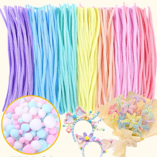 Dây kẽm nhung, kẽm lông, kẽm xù nhiều màu pastel