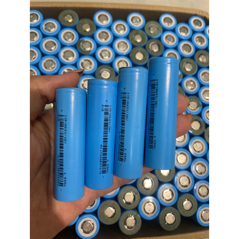 Pin 18650 Eve 26V dung lượng 2600mah - xả 3C - pin chính hãng tháo khối