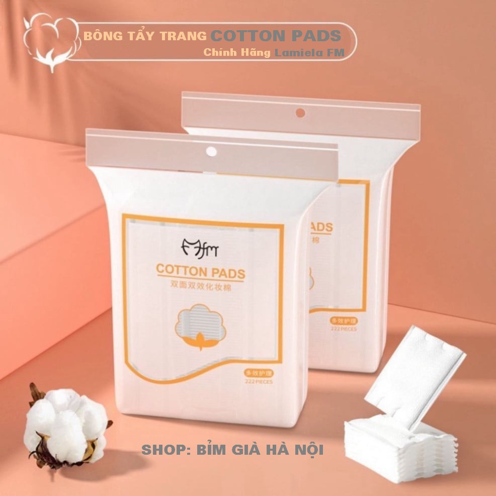 Bông tẩy trang Cotton Pads Lameila FM - Vie Beaute (Số lượng 222 miếng Lameila)