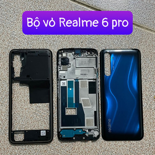 bộ vỏ Realme 6 pro ,kèm khay sim,ko kèm kính camera