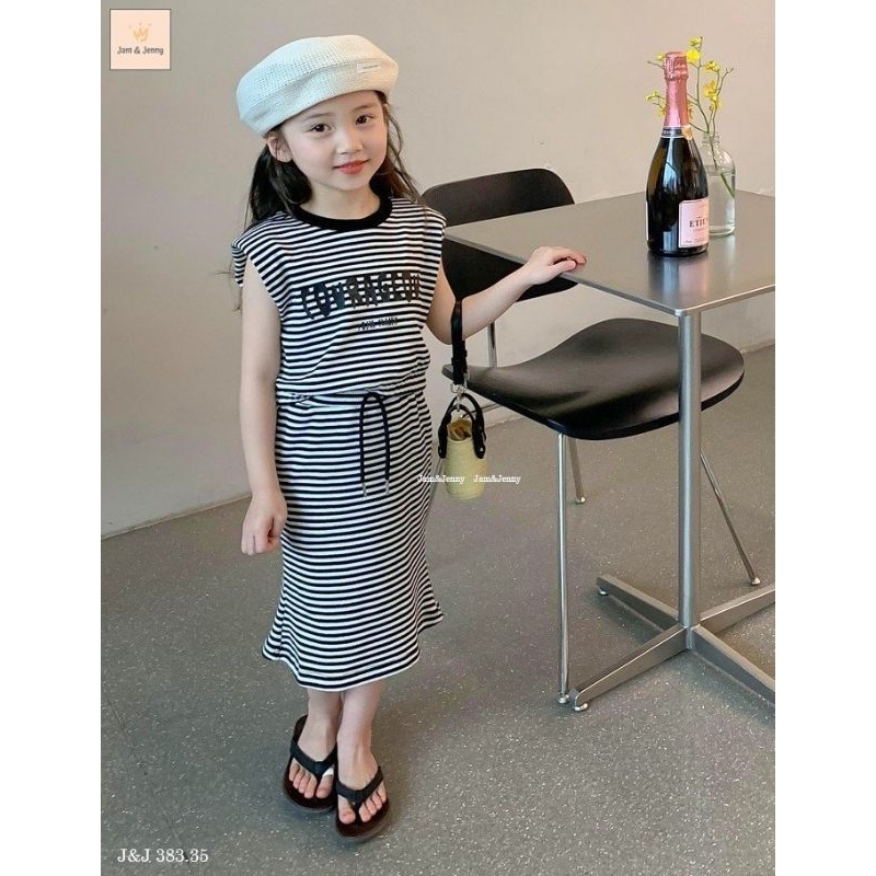 Set Bé Gái kẻ ngang J&J