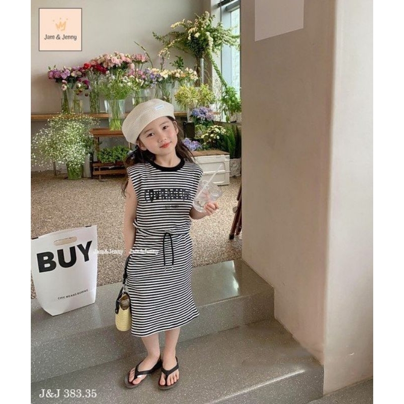 Set Bé Gái kẻ ngang J&J