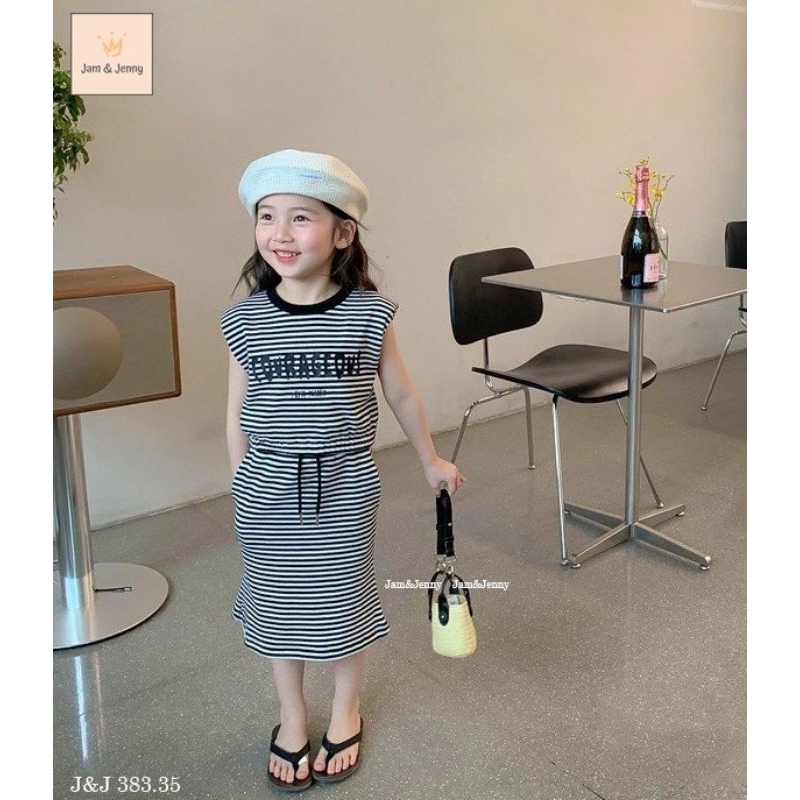 Set Bé Gái kẻ ngang J&J