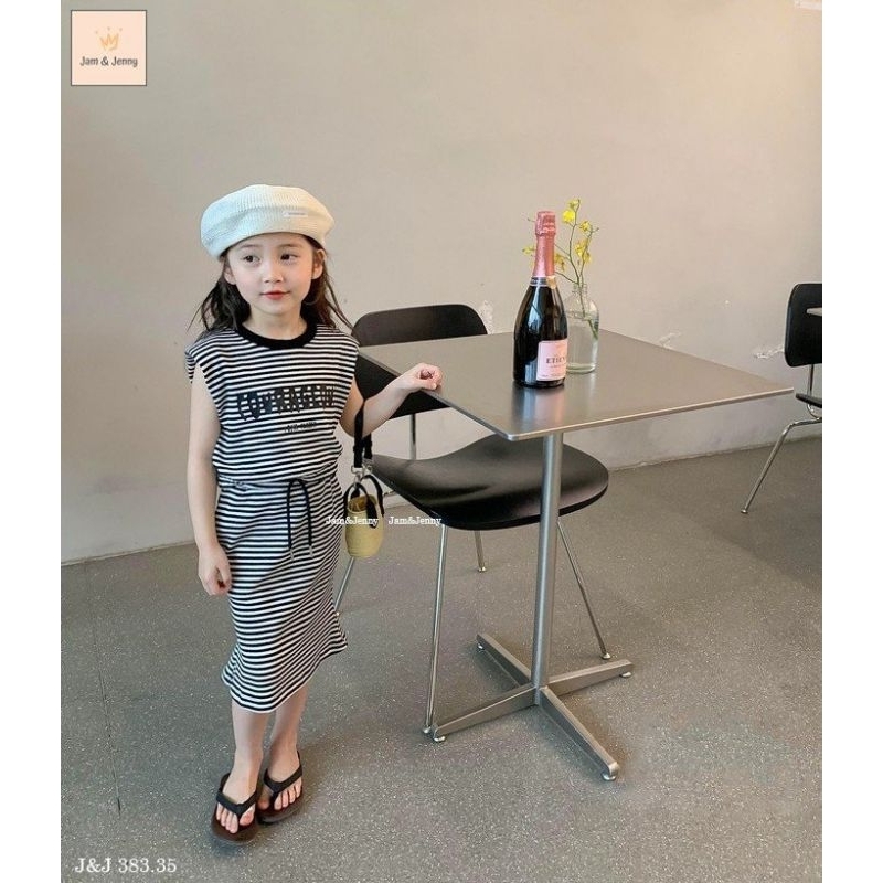 Set Bé Gái kẻ ngang J&J