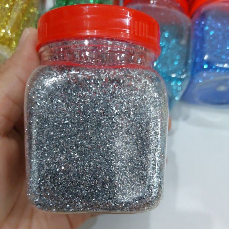 Hộp 100gr Nhũ Kim Tuyến Lấp Lánh Nhiều Màu Làm Thủ Công, TRang Trí Đồ Dùng, Làm Slime