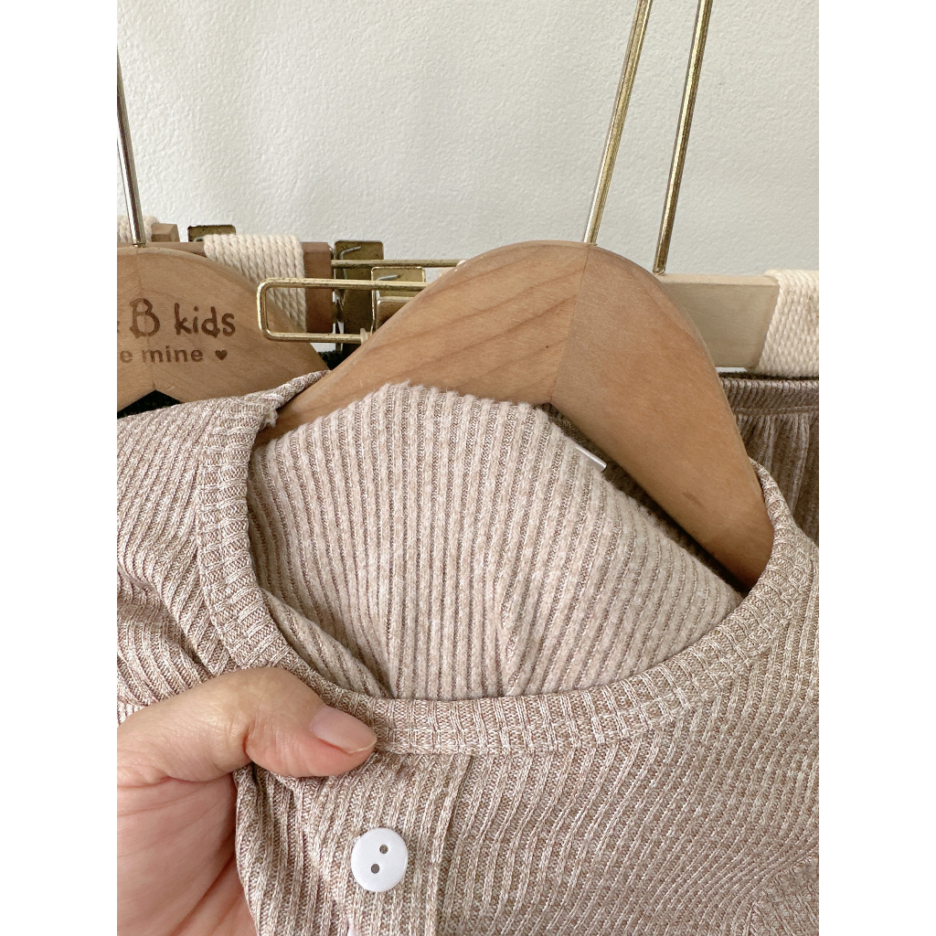 Bộ thu đông bé trai , sét bộ quần áo dài tay tăm 5 cúc đáng yêu cho bé