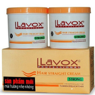 Thuốc duỗi tóc Lavox cam 500ml và 1000ml dành cho tóc yếu và khô siêu bóng tóc