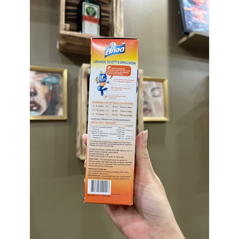 Siro SCOTT'S Tăng Cân Ăn Ngon Cho Trẻ Em Thái Lan