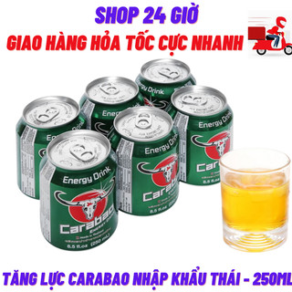 Nước tăng lực carabao thái lan 1 lốc 6 lon