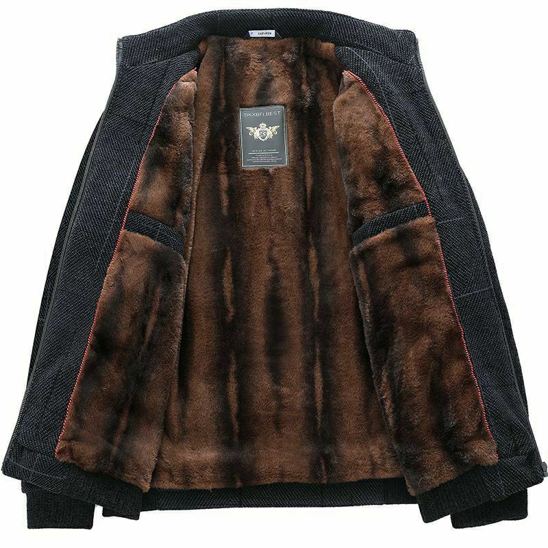 Áo khoác nam trung niên lót lông ấm mẫu mới hàng quảng châu cao cấp💥💥