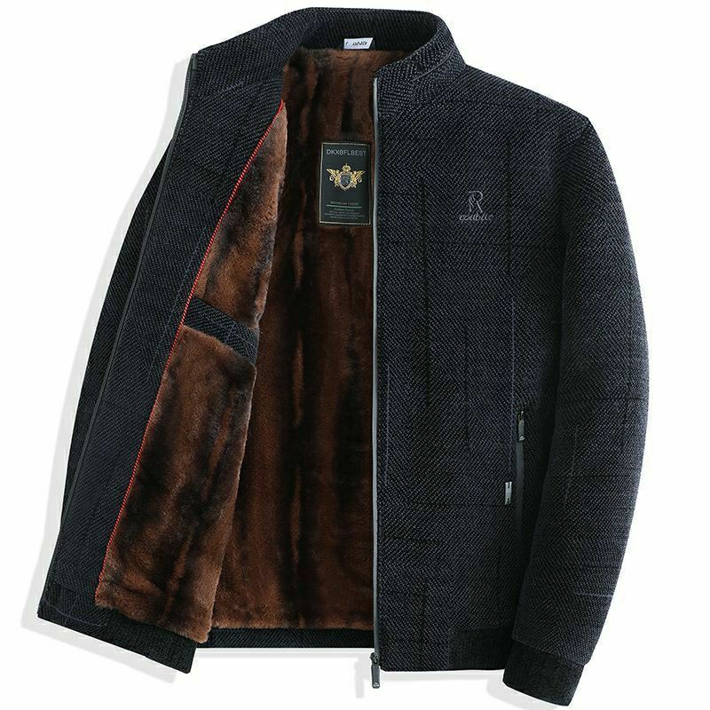 Áo khoác nam trung niên lót lông ấm mẫu mới hàng quảng châu cao cấp💥💥