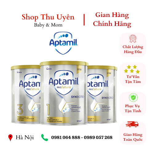 Aptamil Úc Profutura ÚC Lon 900g Mẫu Mới Date 2025 Có Tem Phụ