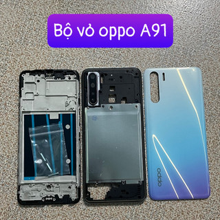 bộ xương vỏ oppo A91 ,kèm khay sim, kính camera