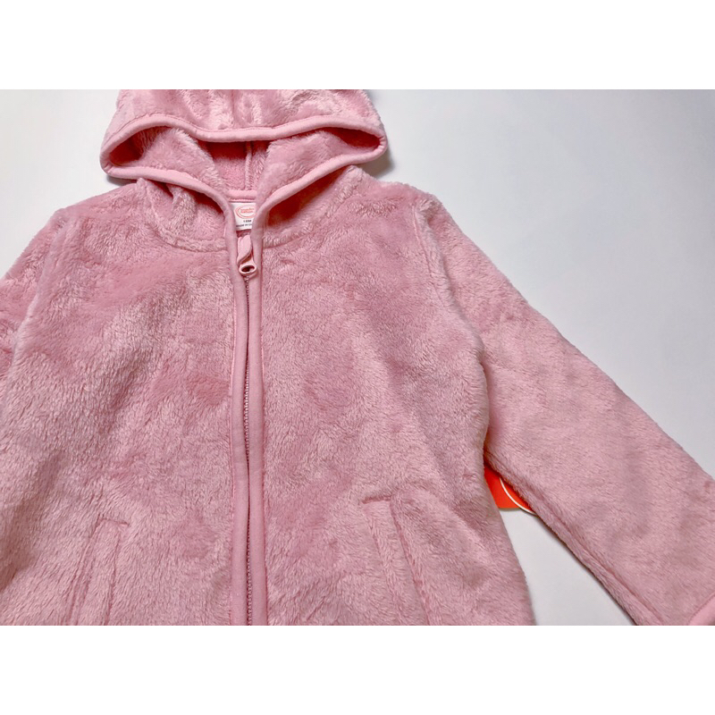 Áo khoác lông mũ tai gấu dư xịn cho bé