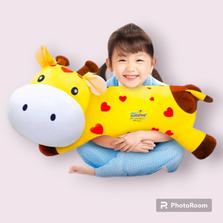 Hươu nhồi bông khổng lồ kèm mền cho bé hkm abbott grow
