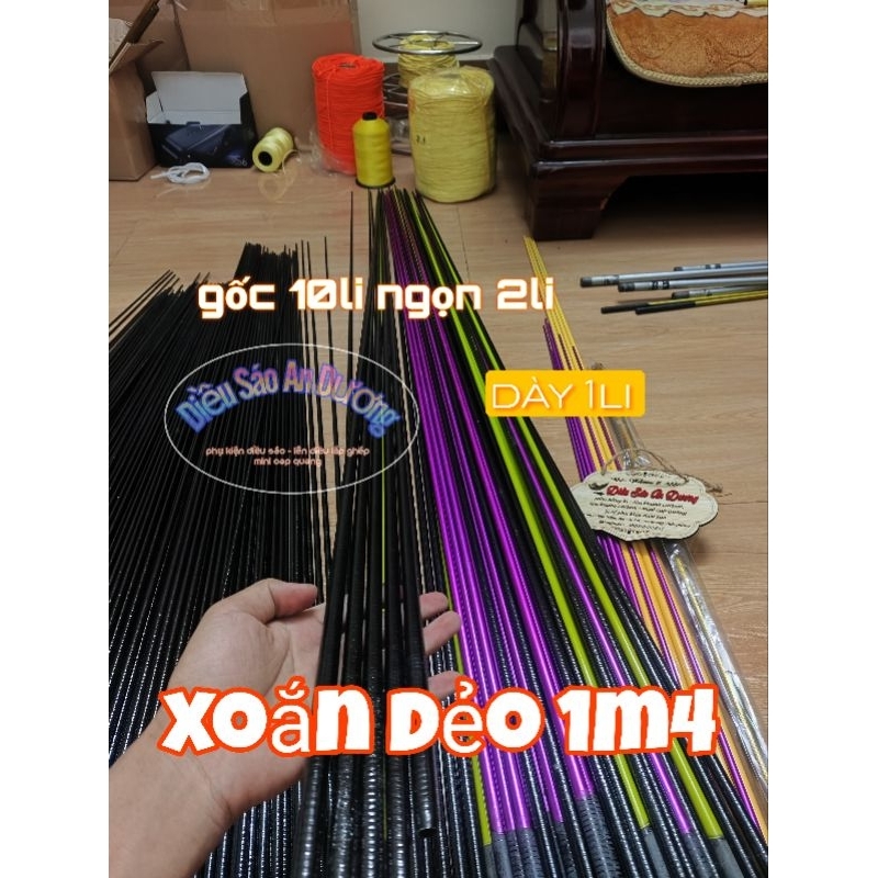 Nan Carbon Xoắn Dẻo Làm Diều 1m-2m8