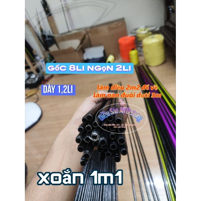 Nan Carbon Xoắn Dẻo Làm Diều 1m-2m8