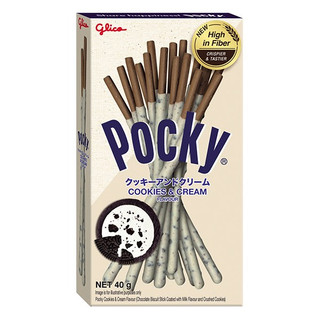 Bánh que glico pocky phủ kem vị cookies & cream hộp 40g