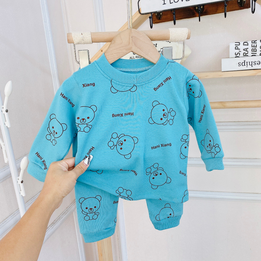 Bộ dài tay bé trai , bộ dài tay bé gái chất Len từ 5kg đến 15kg - JKIDS