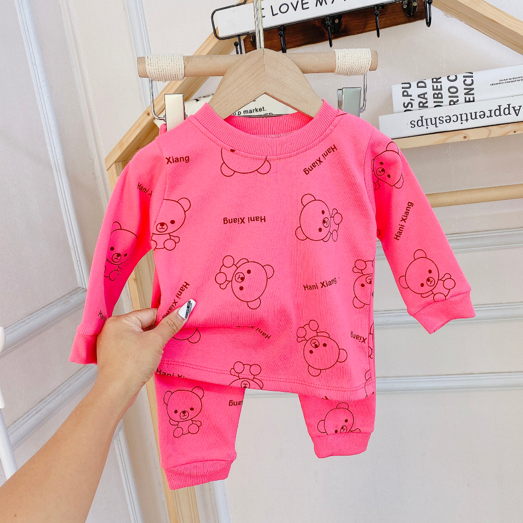 Bộ dài tay bé trai , bộ dài tay bé gái chất Len từ 5kg đến 15kg - JKIDS