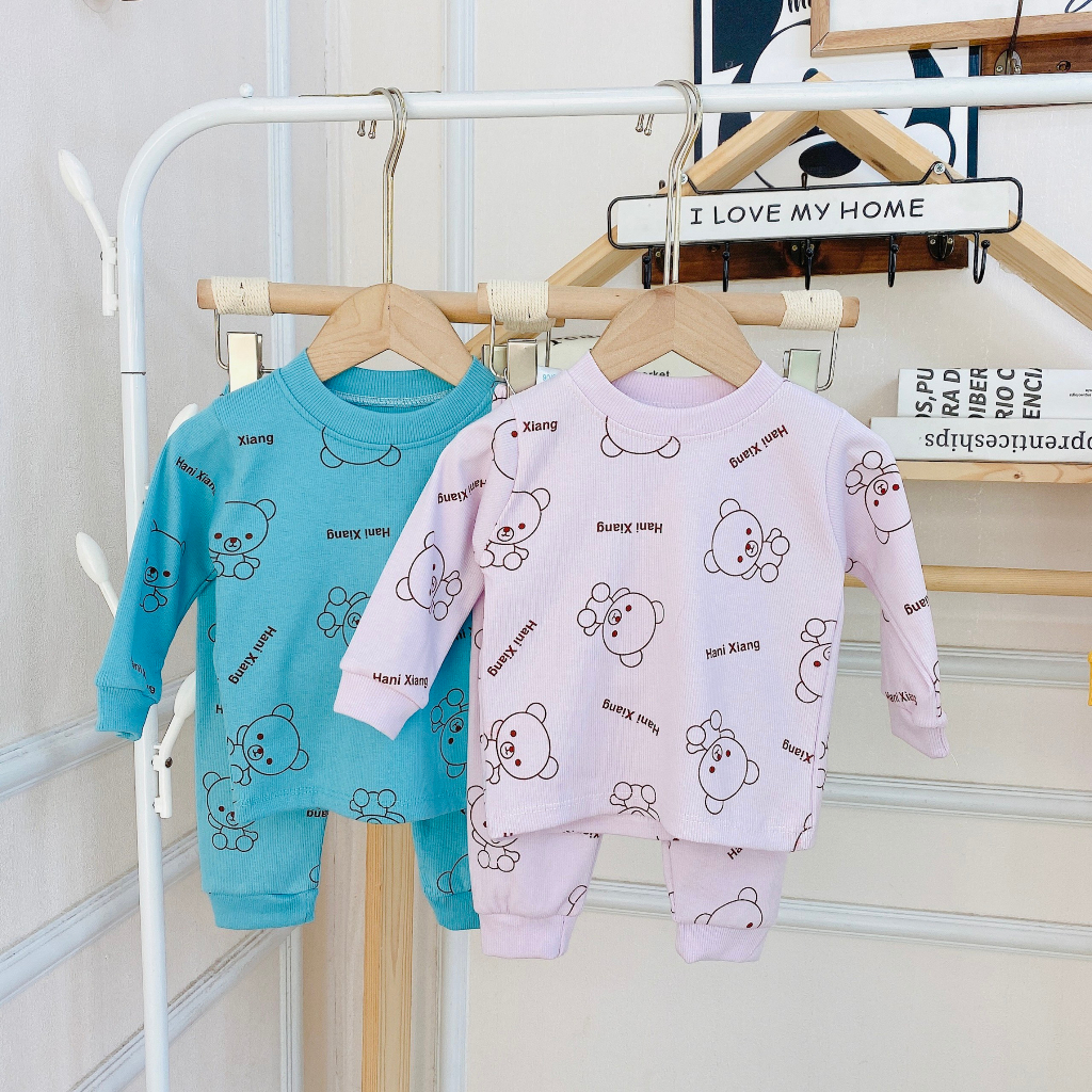 Bộ dài tay bé trai , bộ dài tay bé gái chất Len từ 5kg đến 15kg - JKIDS
