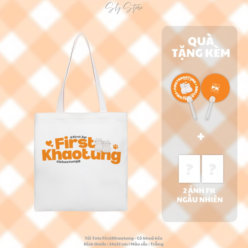TÚI TOTE FIRSTKHAOTUNG SIÊU ĐÁNG YÊU
