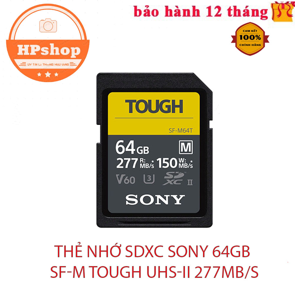 Thẻ nhớ SDXC Sony 64GB SF-M TOUGH UHS-II 277MB/s