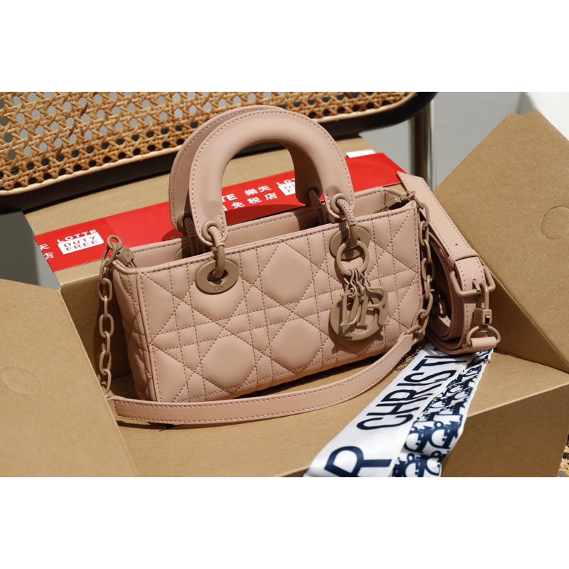 Túi Di.or D-joy bag super size 22x12cm da thật 4 màu fullbox nam châm